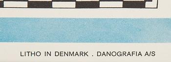 A Scandinavian Airlines System vintage commercial poster from 1961.