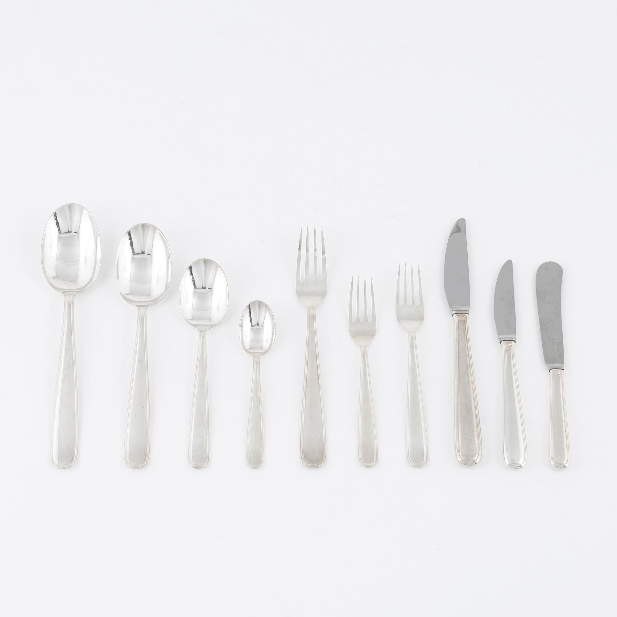 Bestickservis, 113 delar, GAB, Stockholm 1950-tal.