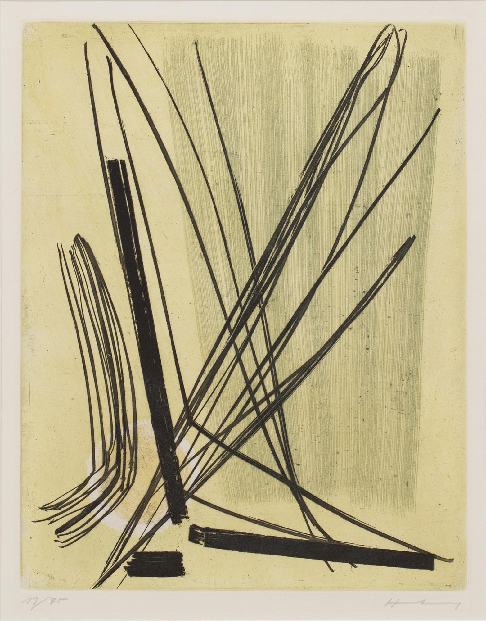 HANS HARTUNG, akvatintetsning, signerad och numrerad 13/75.