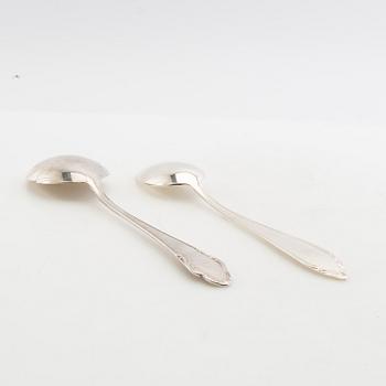 Cutlery service parts, 127 + 31 pieces, model Haga, GAB and C. G. Hallberg, Stockholm, 1950s/1960s.