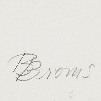 BIRGIT BROMS, färglitografi med collage, signerad, numrerad 2/50.