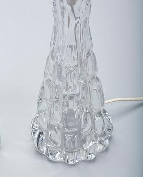 BORDSLAMPOR, ett par, glas, design Carl Fagerlund.