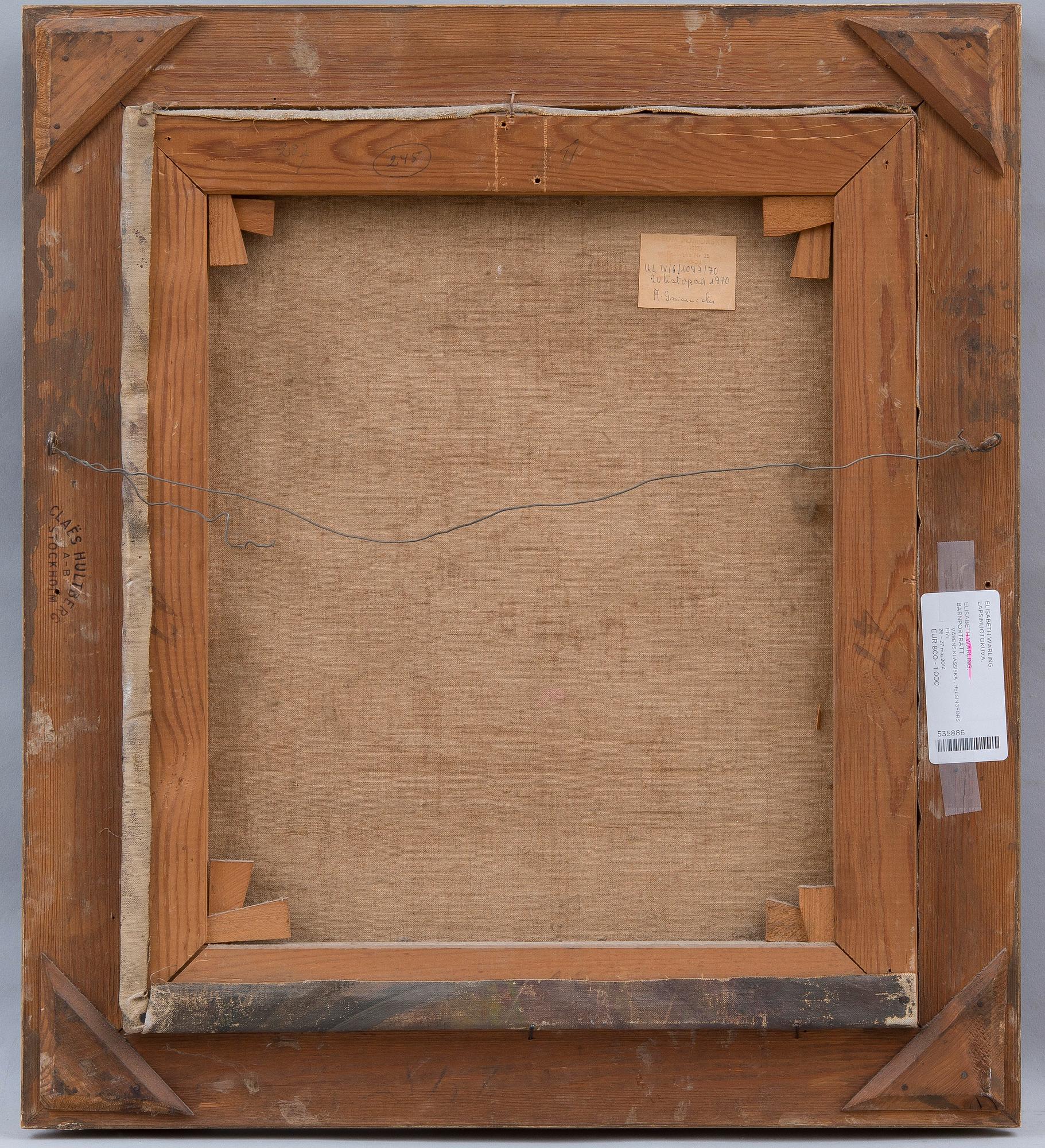 Elisabeth Warling, BARNPORTRÄTT.