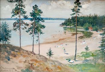 443. Hugo Backmansson, "A BEACH".