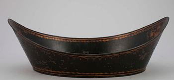BRÖDSKÅL, plåt, empire, sign O.F. Richman, Falun o Sandsberg. 1800-talets första fjärdedel.