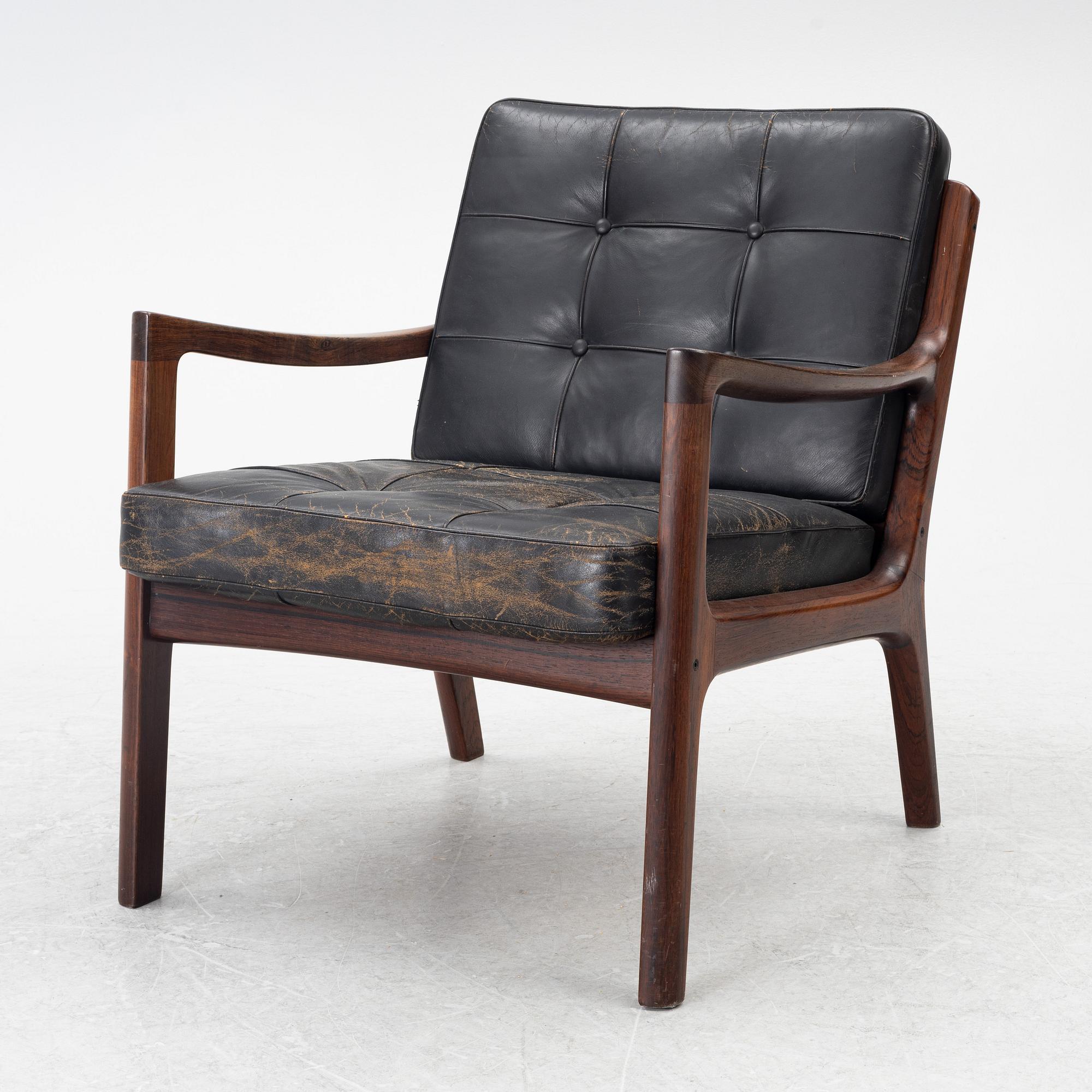 Ole Wanscher, soffa och fåtölj, "Senator", France & Son, Danmark, 1960-tal.