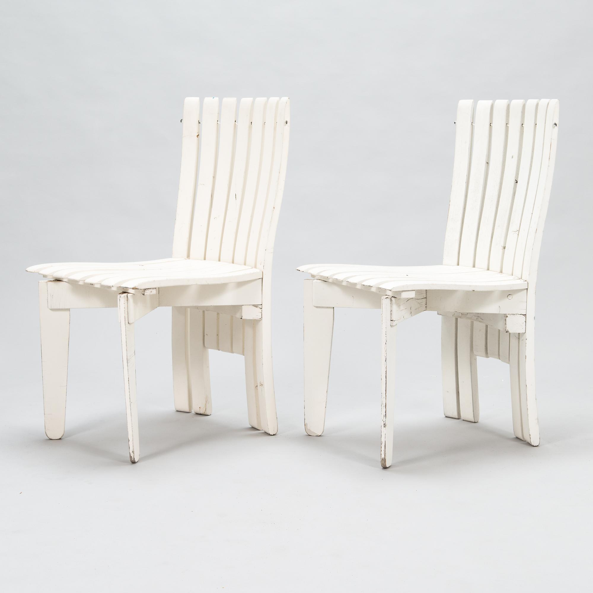 Alvar Aalto, Trädgårdsmöblemang, 5 delar, "Aurinko-serien", Artek 1960/1970-tal.