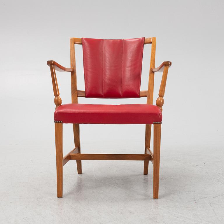 Josef Frank, a model '2067' chair, Firma Svenskt Tenn, mid 20th century.