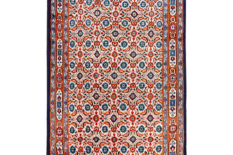 A runner carpet, Moud, x. 295 x 84 cm.