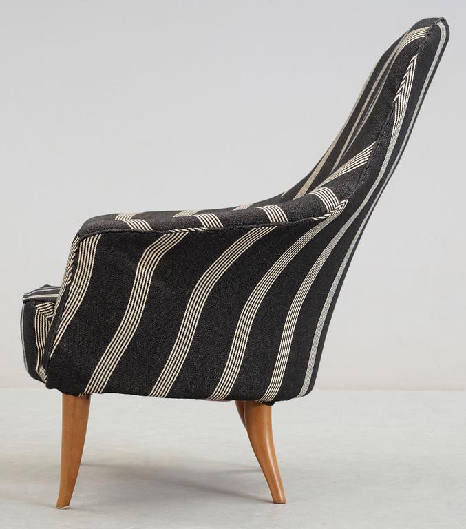 A Kerstin Hörlin-Holmquist armchair 'Stora Adam', Paradise group, Triva-series, Nordiska Kompaniet, 1950-60's.