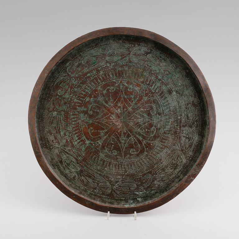BRICKA, brons, Java, 1800-tal.