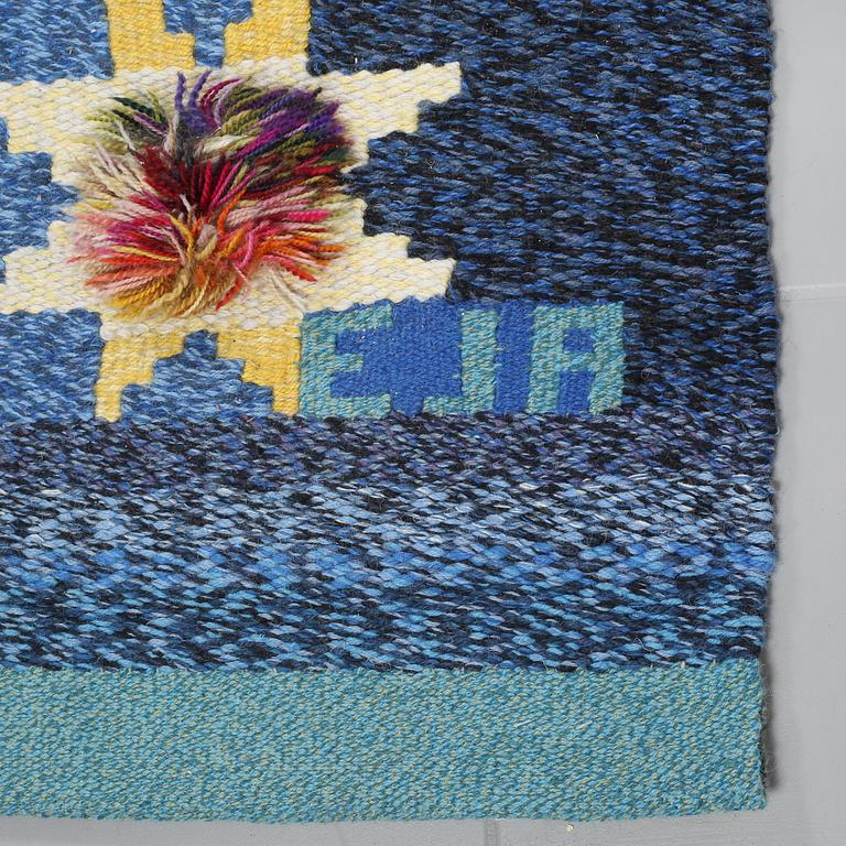 A flatweave by Eva Julia Alfredsson, signed EJA, late 20th/early 21th century, 344 x 161 cm.