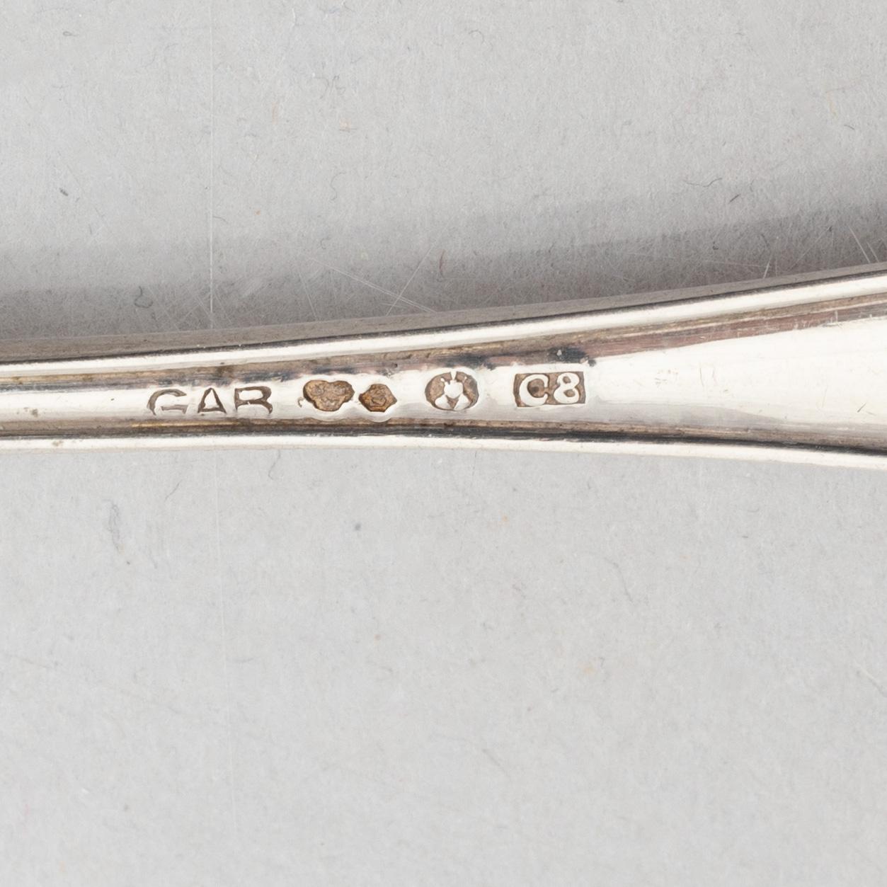 Silver coffee spoons (28 pieces).