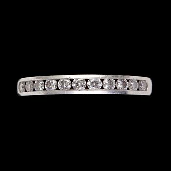 866. RING, Tiffany & Co, 11 briljantslipade diamanter, tot. ca 0.55 ct.