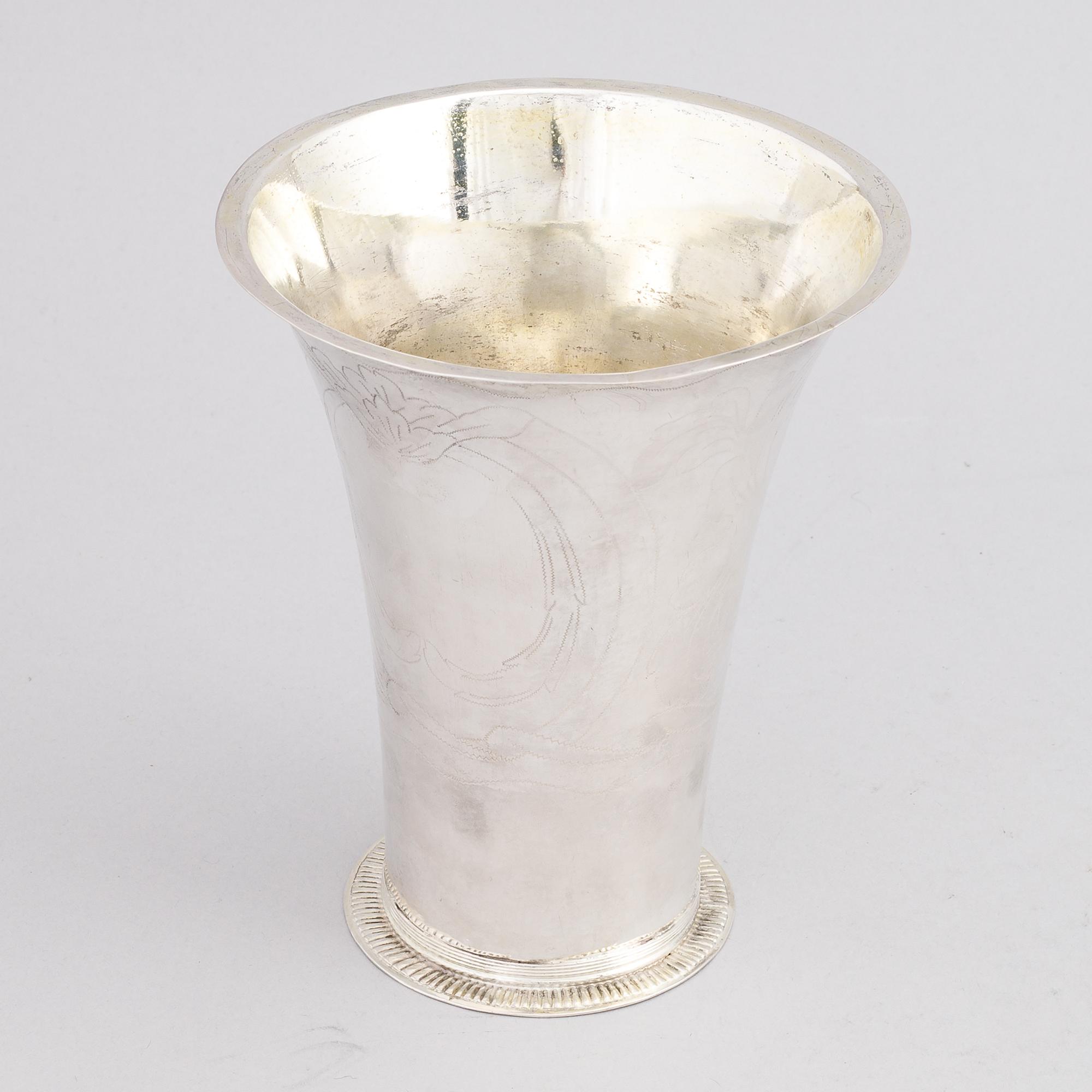 Christian Kullberg, bägare, silver, Ystad 1793.