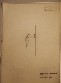 Hans Bergström, vägglampor 1 par, modell "C443", ateljé Lyktan, Åhus 1940-tal.