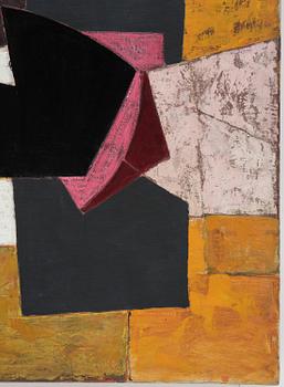 Adrian Heath, "Composition: Yellow, Black and Pink".