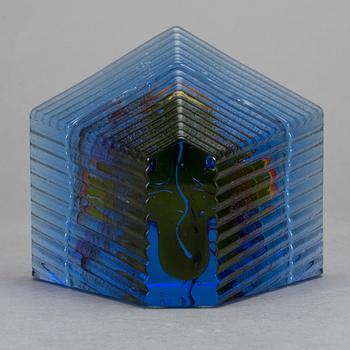 SKULPTUR, glas, Bertil Vallien, Kosta Boda Atelier, signerad och numrerad.