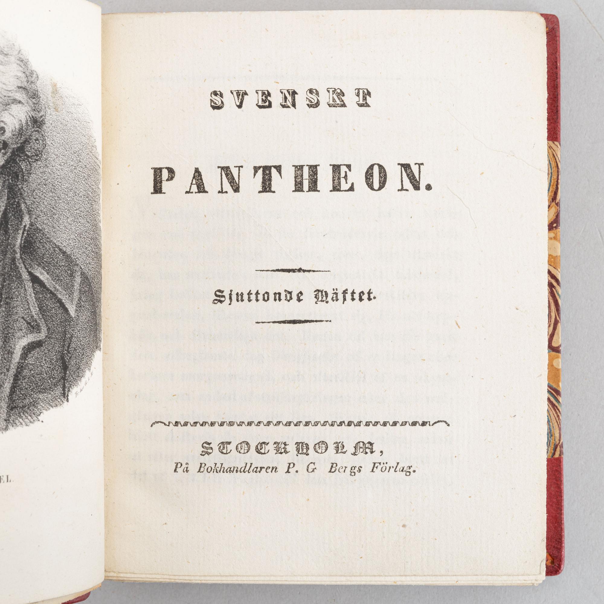 An attractively bound set, with 80 portrait plates, 5 vols.