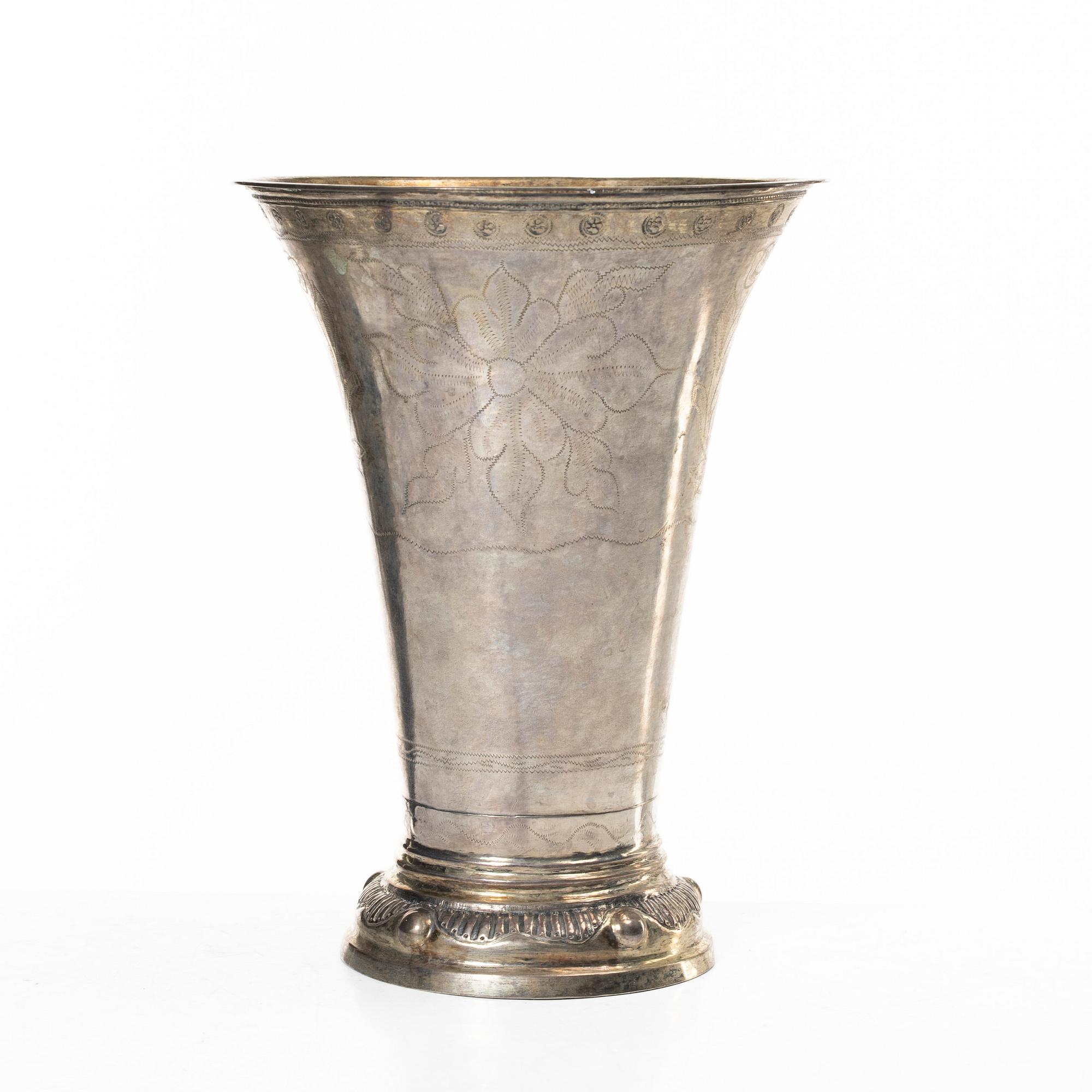 Anders Boström, a silver beaker, Borås, Sweden, 1817.