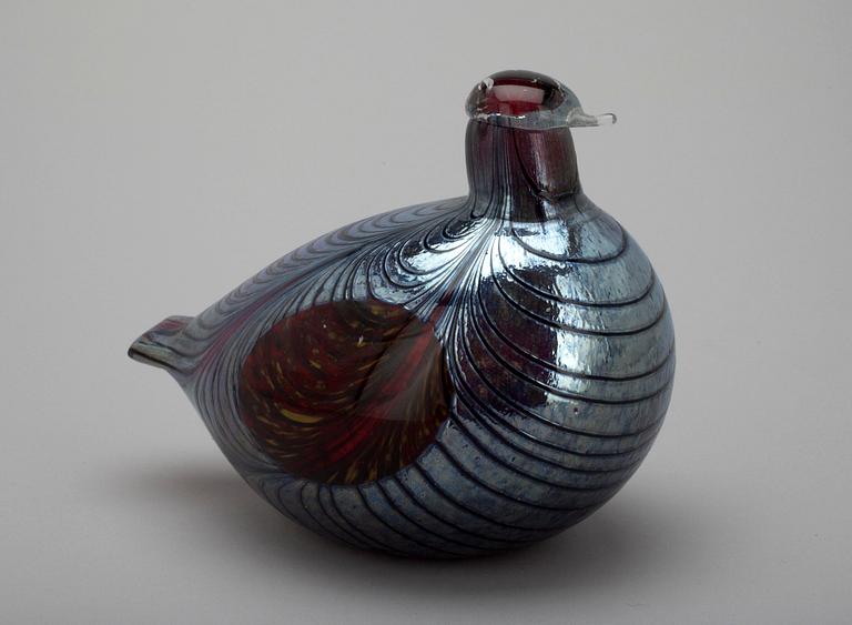 FIGURIN, glas, signerad Oiva Toikka Nuutajörvi Notsjö.