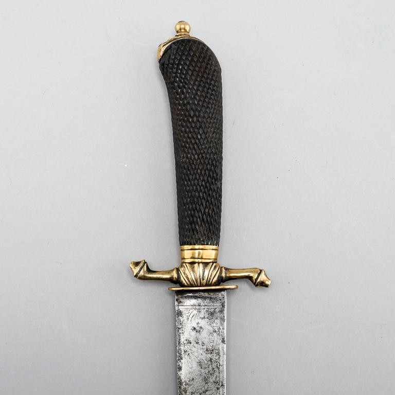 A hunting knife, around the year 1800.