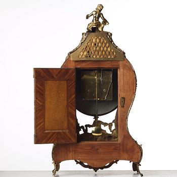 A Swedish Rococo 18th century mantel clock by Petter Ernst (active in Stockholm 1753-84).