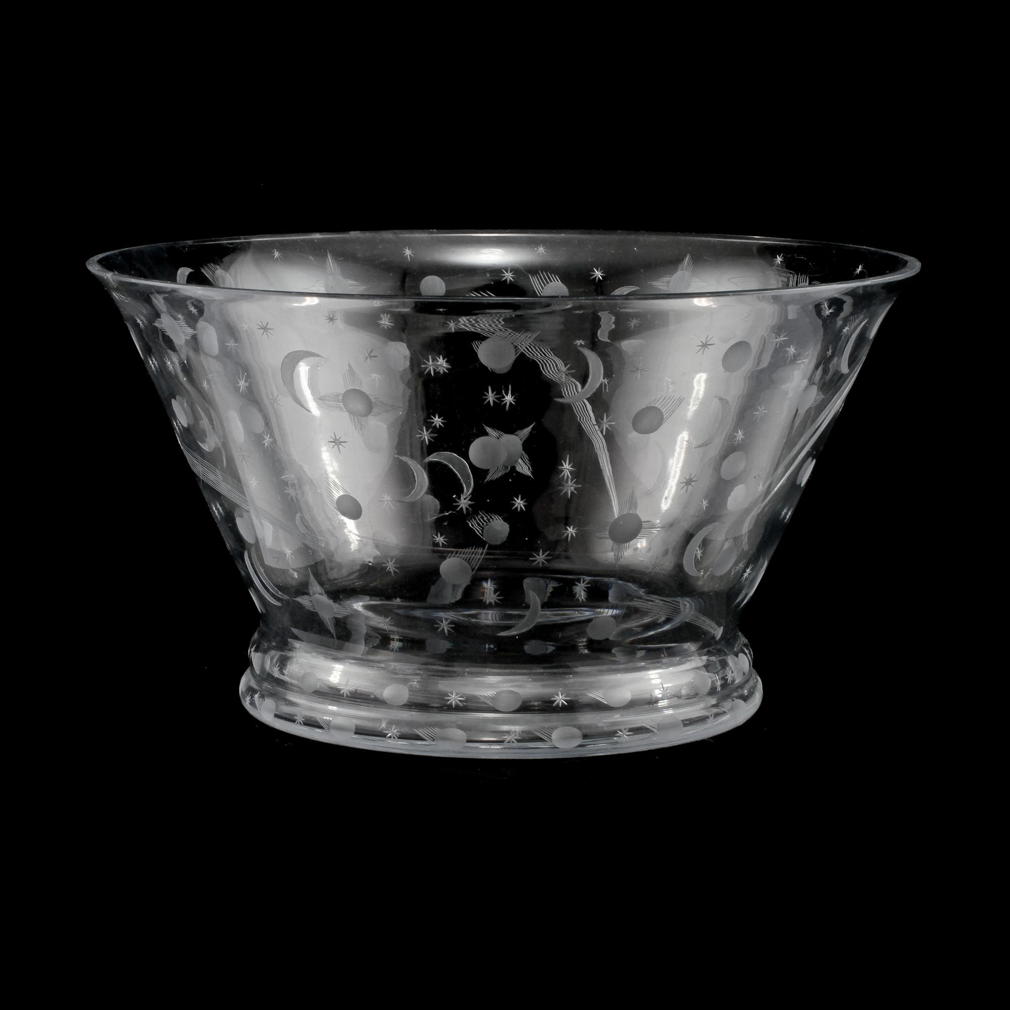 SKÅL, glas, Edward Hald, omkring 1900-talets mitt.