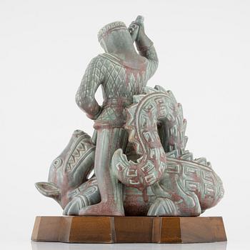 A stoneware figurine by Gunnar Nylund, Rörstrand, numbered 14/25.