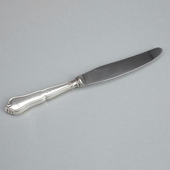 KNIVAR, 12 st, silver, mestadels Johannes Siggaard, Danmark, 1937.