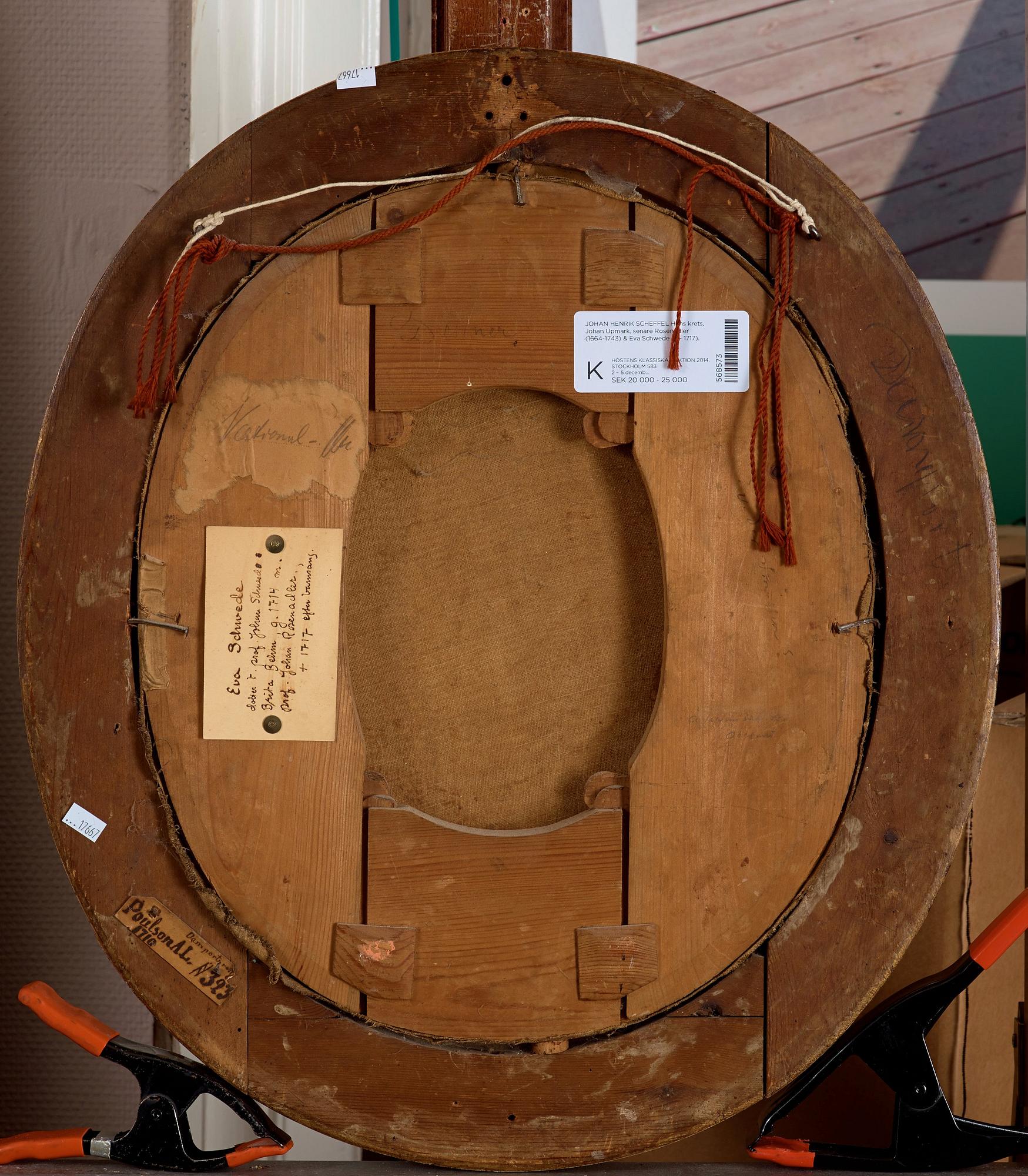 Johan Henrik Scheffel Hans krets, "Johan Rosenadler" (1664-1743) & "Eva Schwede" (? - 1717)".