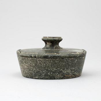 A swedish marble box, 19th century.