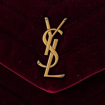 Yves Saint Laurent, a 'LouLou' velvet bag.