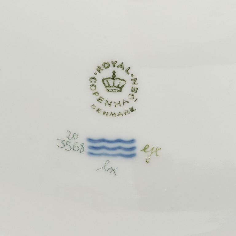 A Royal Copenhagen 'Flora Danica' vegetable tureen with cover, Denmark, 20th century.