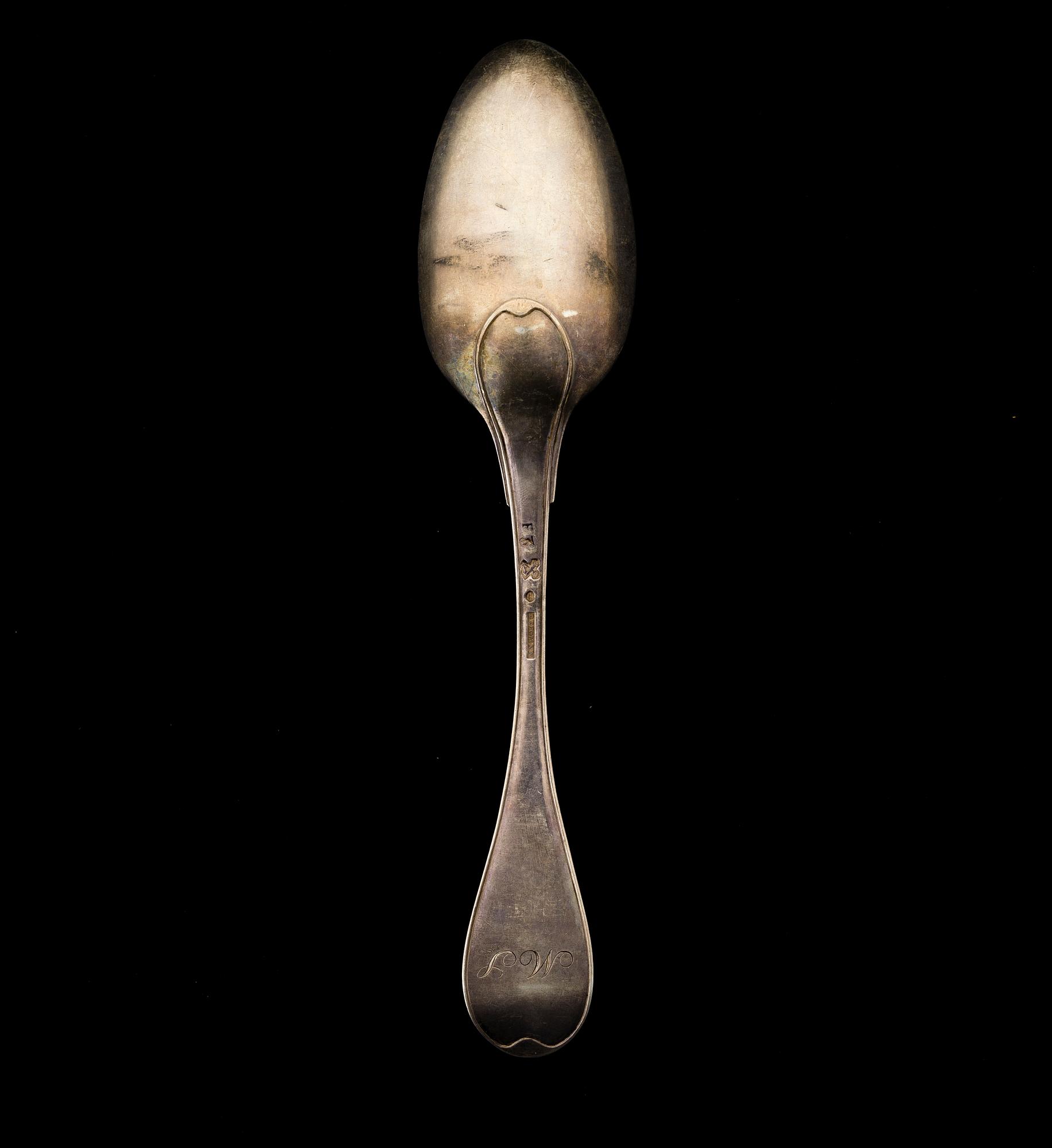 SPOONS 6 PIECES, silver, Luleå 1812, Johan Bergman's widow, weight 386 g.