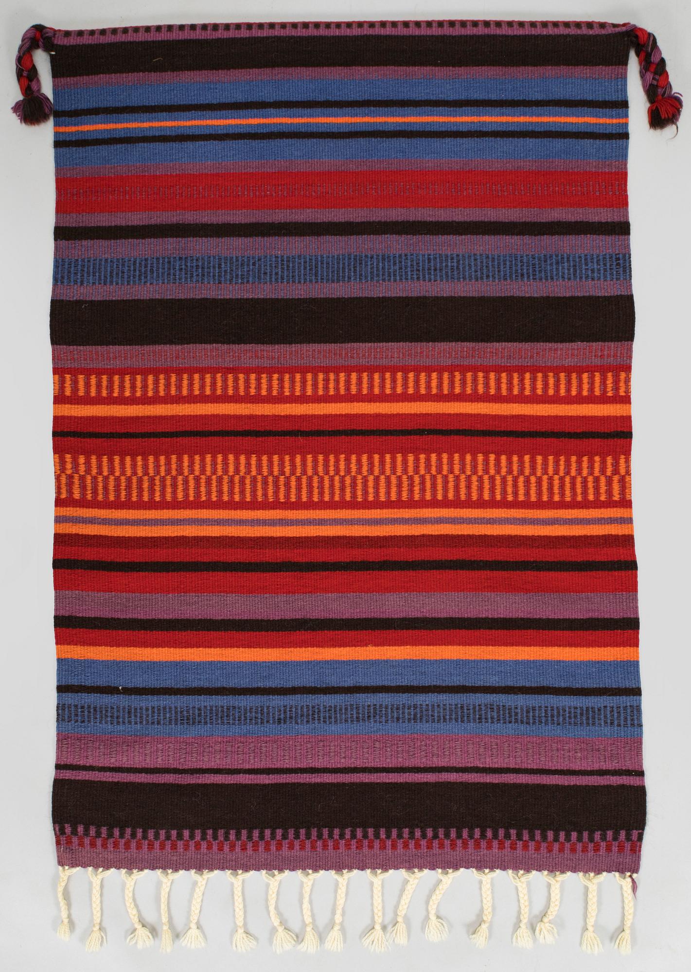 Elsa Montell-Saanio, rana / väggbonad, "En natt i fjällen" Finland. Ca 128 x 87 cm.