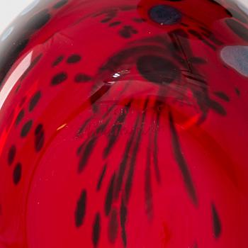 OIVA TOIKKA, LASILINTU, signeerattu O. Toikka Nuutajärvi.