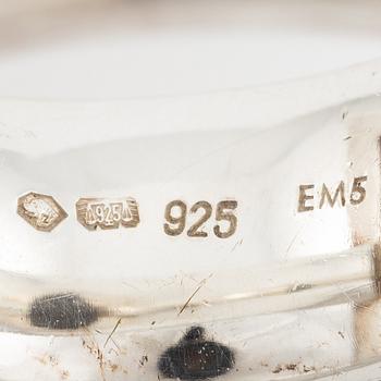 Ring, silver with cat's eye, Switzerland.