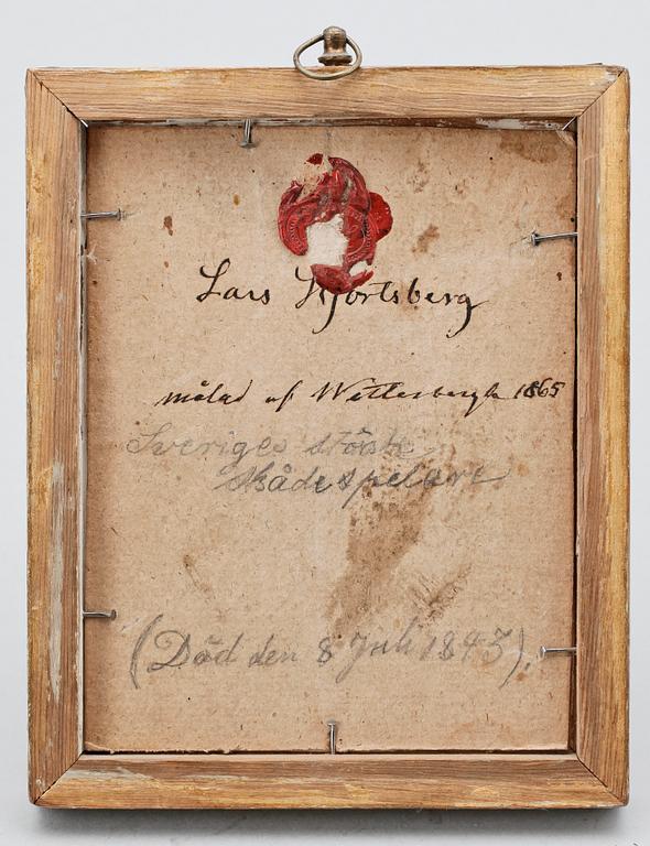 ALEXIS JULIUS WETTERBERGH, olja på pannå. Sign o dat 1865 a tergo.