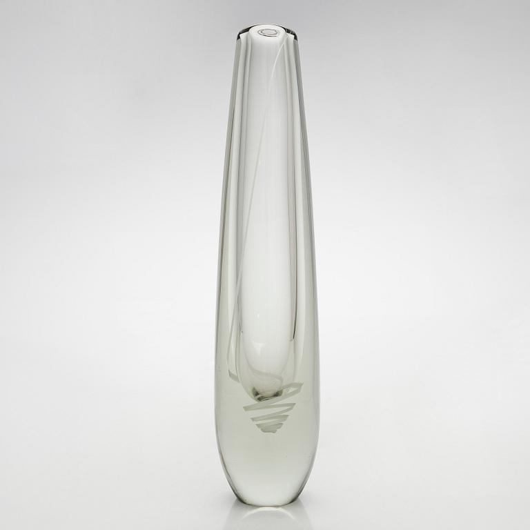 Gunnel Nyman, a glass vase "Serpentine", signed  G. Nyman Nuutajärvi Notsjö -55.