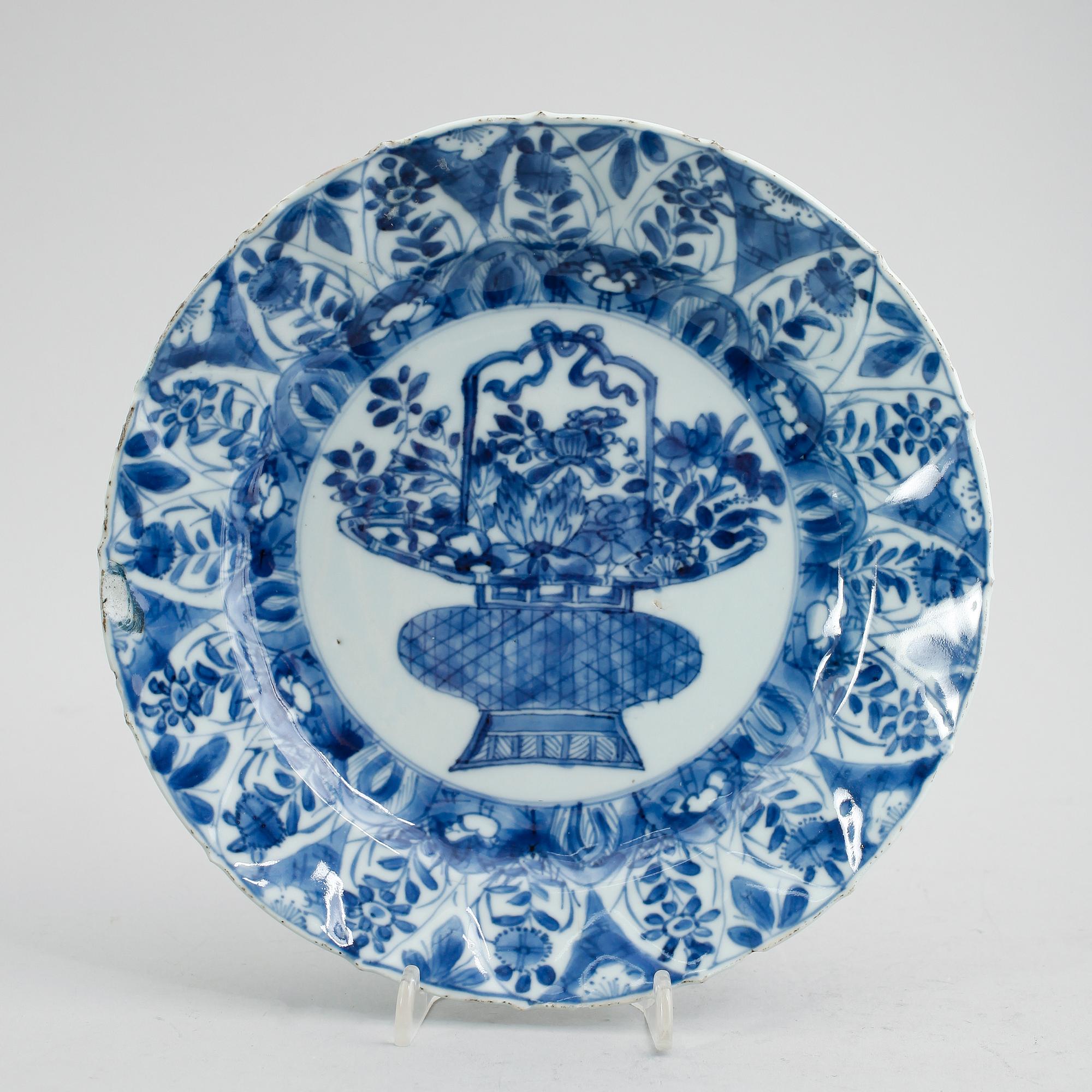 TALLRIK, porslin, Kina, sannolikt Kangxi 1662-1722.