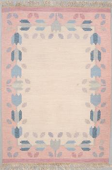 MATTA, rölakan, "Tulpanaros", monogramsignerad AB (Anne Marie Boberg), ca 246 x 168 cm.