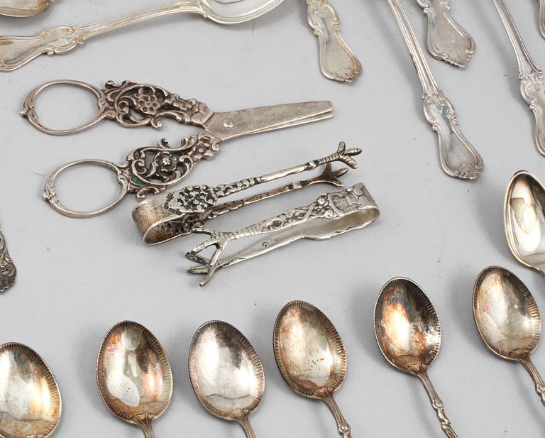 PARTI SILVER, 29 delar, 1900-tal. Vikt 452 g.