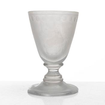 21 wine glasses from Glössner & co, Sweden, mid20th century.