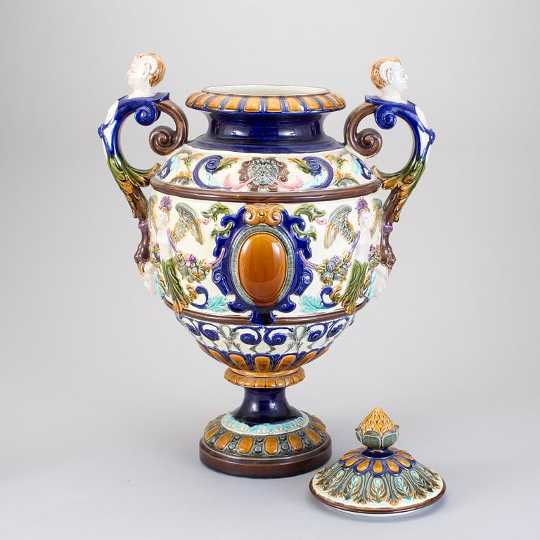 LOCKURNA, majolika, Rörstrand, 1800-talets slut.