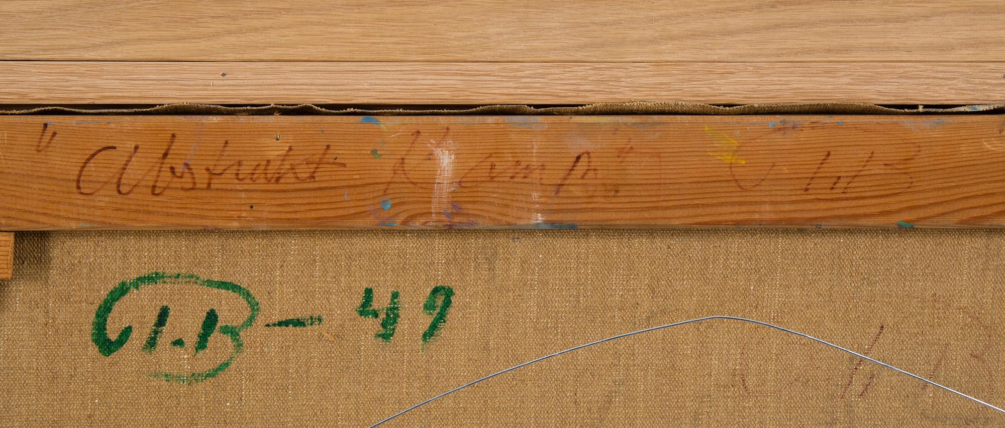 JOHN IVAR BERG, oil on canvas, signed and dated -49.