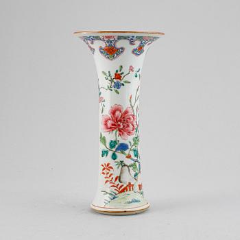 A famille rose trumpet vase, Qing dynasty, Qianlong (1736-95).