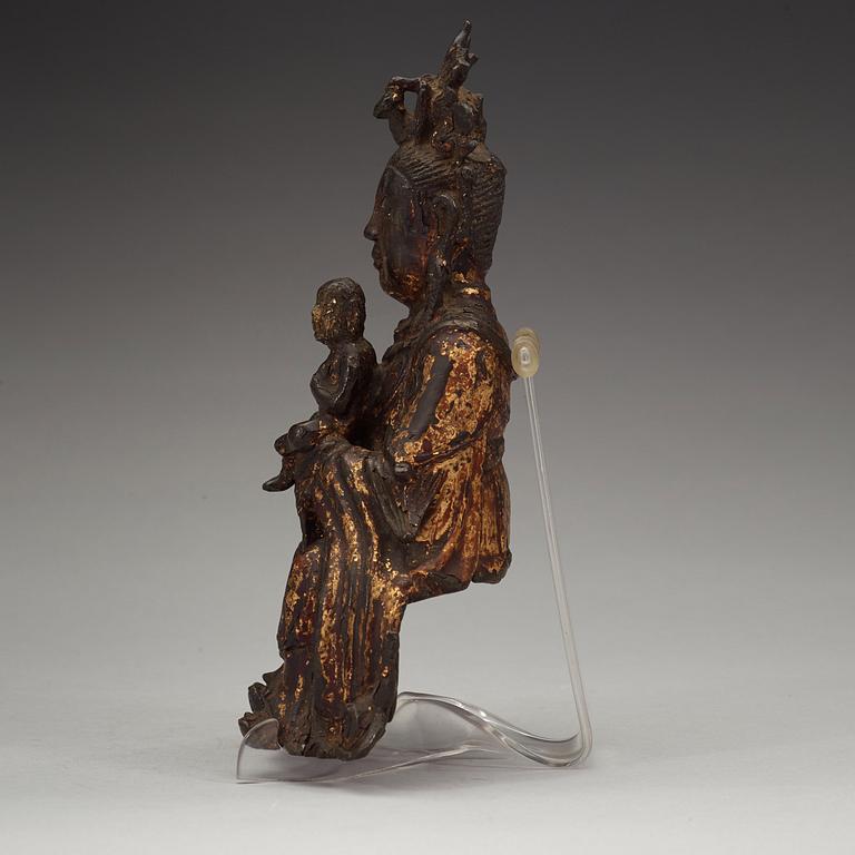 GUANYIN, brons. Mingdynastin (1368-1644).