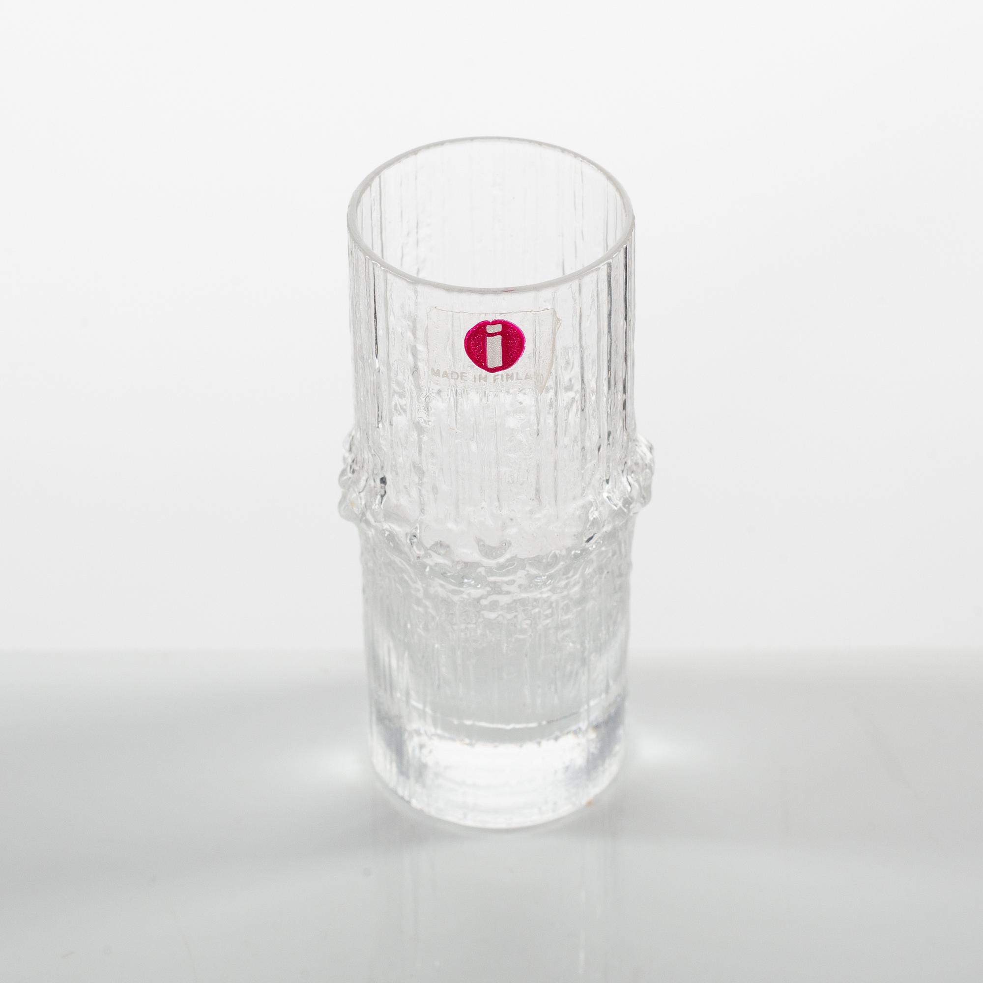 Tapio Wirkkala, six ' niva' shot glasses, Iittala, Finland