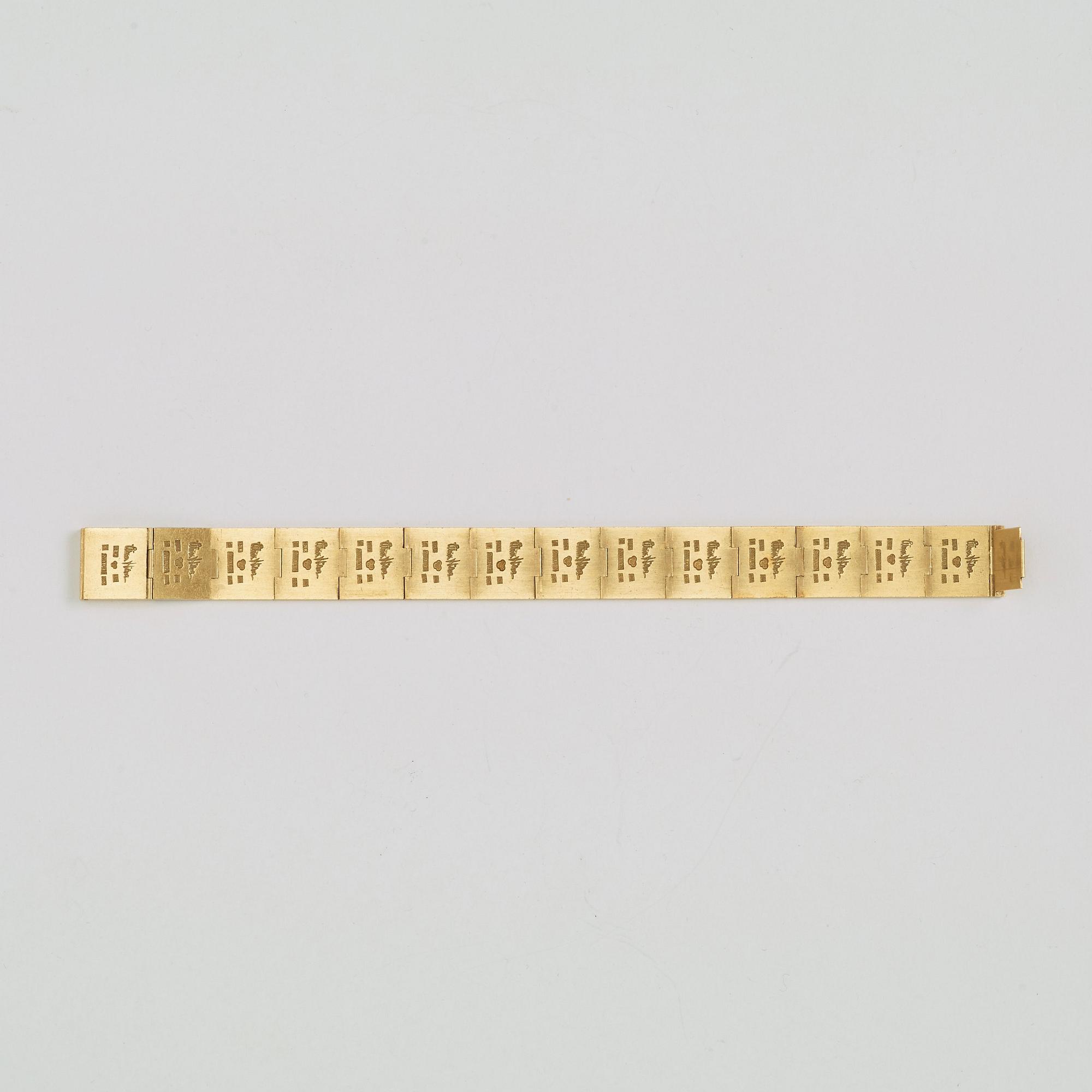 Wiwen Nilsson, an 18k gold bracelet, Lund 1961.